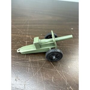 Vintage Tim-Mee Toys Plastic Green Cannon M3 Howitzer Made in USA
